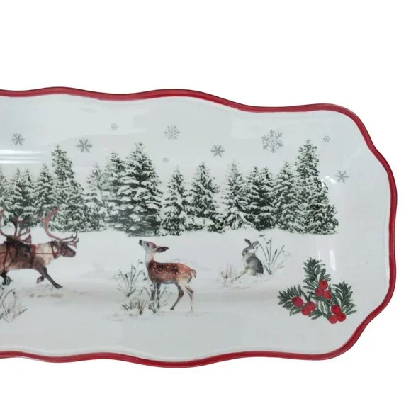 Better Homes And Gardens Heritage Collection Ceramic Platter Serving Tray Plate - Picture 4 of 10